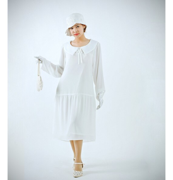1920s long sleeve flapper dress