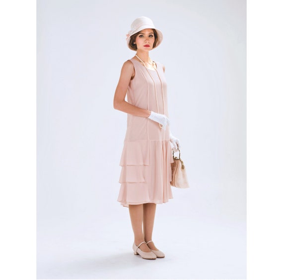 chiffon flapper dress