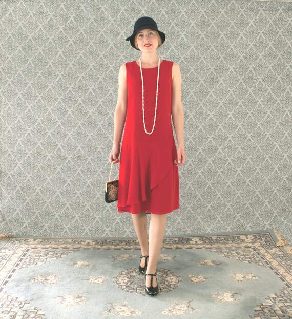 roaring 20s red dress