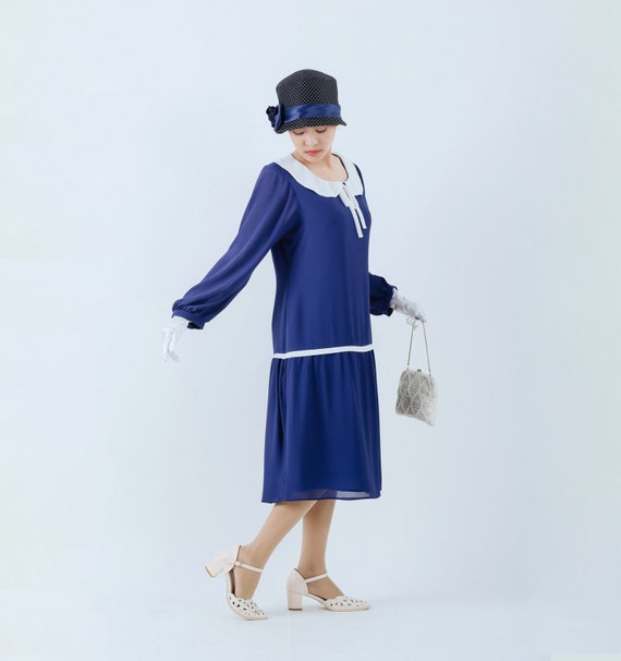 long sleeve 1920s dress
