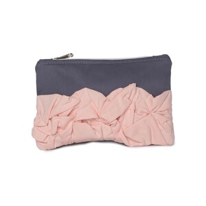 Piccola pochette cosmetica Cutecore per adolescenti, Mini borsa per il trucco con volant