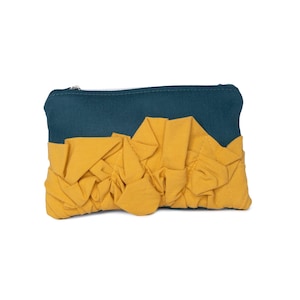 Mini beauty case boho femminile, grazioso astuccio da viaggio con volant per adolescenti