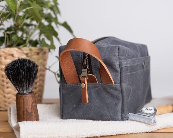 Regalo Kit Da Viaggio Uomo Borsa Da Viaggio In Tela Cerata, Kit Da