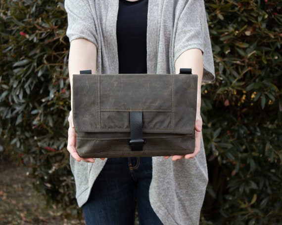 Waxed canvas crossbody purse sale