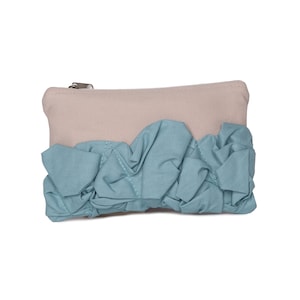 Mini pochette cosmetica boho femminile, graziosa pochette da viaggio con volant per adolescenti