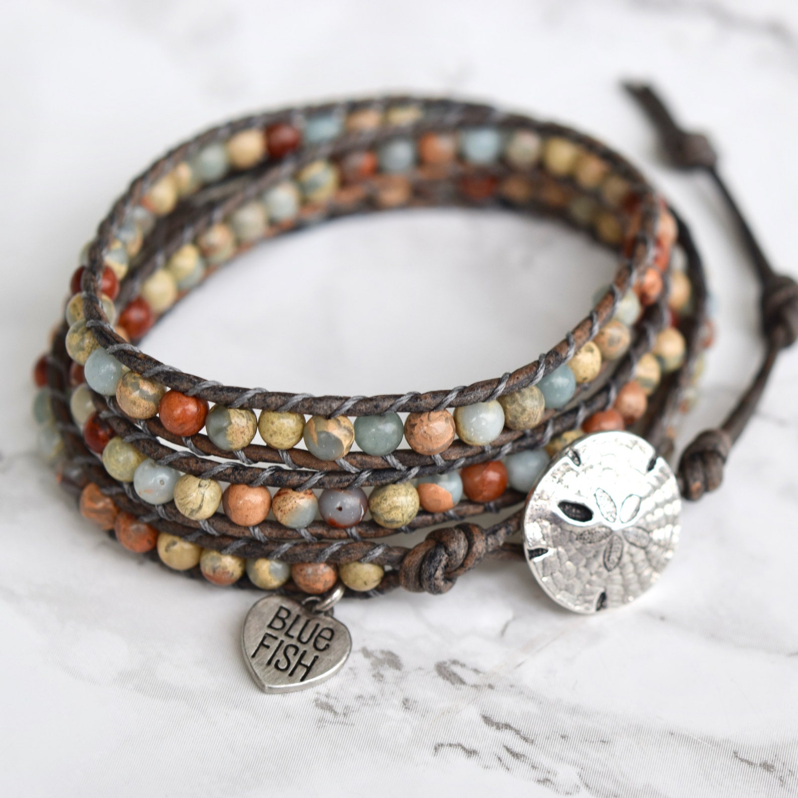 Wrap Bracelet Jasper Wrap Bracelet Beaded Wrap Bracelet Etsy Canada