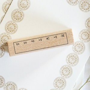Stempel - wekelijkse stempelkalender, eeuwigdurend, gewoontetracker, afsprakenstempel