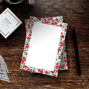 Lista de verificación Bloc de notas A6 Memo Pad Lista de compras Flores, Regalo del planificador semanal para jardinero, Regalo del Día de la Madre, Almohadilla del teléfono,