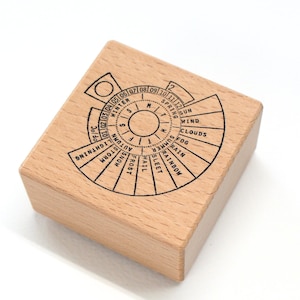 Rubber stamp - Perpetual weather circle, perpetual calendar stamp, perpetual stamp, perpetual calendar, calendar stamp, planner stamp