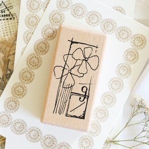 Timbro fiori ortensia timbro diario planner piante timbro motivo timbro botanico timbro biglietto timbro natura timbro scrapbook Astratto floreale n.3