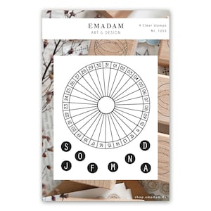 Set di timbri trasparenti Tracker delle abitudini per ogni mese, Timbro data Tracker delle abitudini Timbro in silicone Accessori Bujo Creazione di cartoline Impostazione del diario fai da te