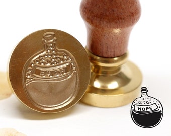 Wax seal stamp - Flask "Hope"