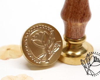 Wax seal stamp - Abstract floral No. 73