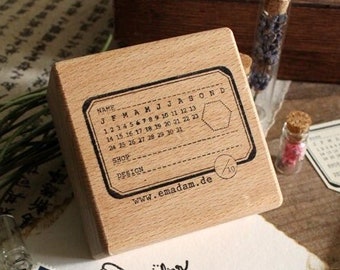 Rubber stamp - Stationery log