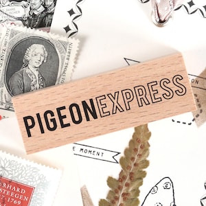 Sello - sello de correo postal, sello de amigo por correspondencia, sello de diario, sello de paquete, sello de carta - PIGEON EXPRESS