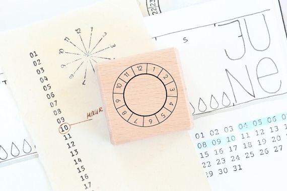Stempel Uhr für Planer, Kalender Termine Zeitmanagement