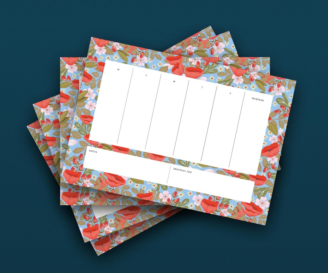 Desktop Notepad Weekly Planner A4 Desk Pad Daily Planner to Do List ...