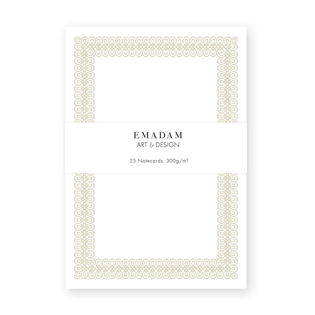 Notecard Set With Vintage Frames, Memo Cards Ephemera Planner ...