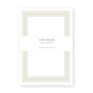 25 tarjetas de notas marcos vintage, tarjetas de diario, efímeras de decoración del planificador, tarjetas de lugar clásicas de boda, cumpleaños "Marco de caligrafía"