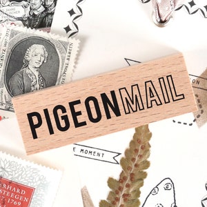Sello - que dice "PIGEON HOPE" para propietarios de aves, amantes de las aves, amigos por correspondencia de sellos, sellos para Happy Mail, Snail Mail y regalos