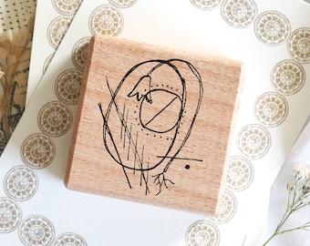 Stempel Tulpe blumen stempel journal planer floraler motivstempel, karten stempel, lettering stempel, Abstract floral No. 68