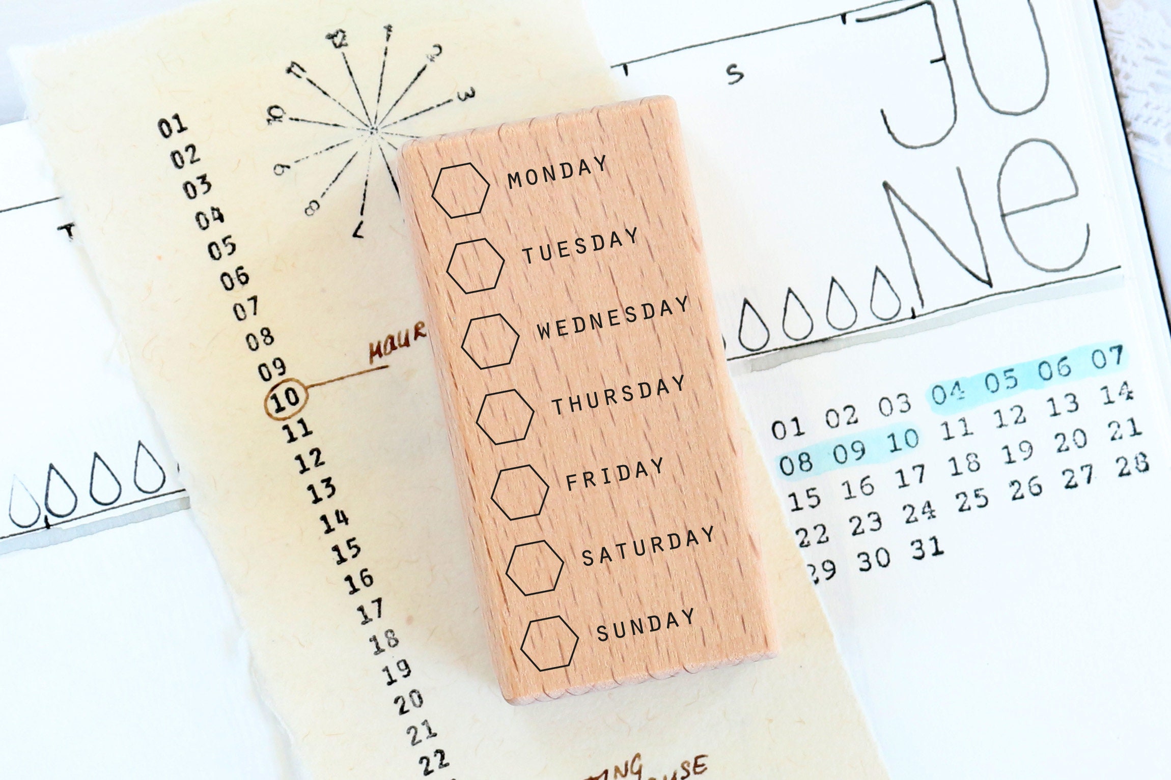 Habit Tracker, Habit Stamp, Planner Stamps, Weekly Stamps , Water