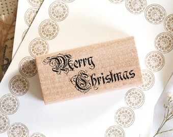 Stempel merry christmas spruchstempel weihnachtsgrüße kartenstempel winter motivstempel geschenk weihnachten kalligrafie stempel feiertag