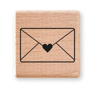 Carta de sello con corazón, sello con motivo para amigos por correspondencia, tarjetas de sellos de regalo, paquetes, correo feliz, correo postal y diario