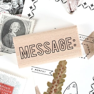 Timbro: scritta "Messaggio" per lettere, posta felice, posta ordinaria, pacchi, ordini
