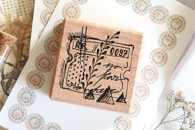 Rubberstamp Abstract floral No.6 image 1