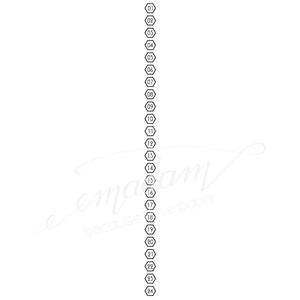 May include: A vertical line of 24 hexagonal shapes, each with a number inside, starting with 01 and ending with 24.