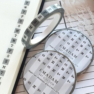 0,40 EUR per m / Washi tape, decoratieve tape, washi tape, plakband dagboekplanner accessoires, afplaktape letterdecoratie geschenken stipraster