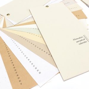 Calendar, Diary, Journal, Planner, perpetual, Memo, Pocket calendar, - Minimalistic