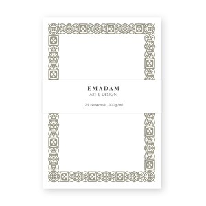 25 biglietti per appunti cornici vintage, biglietti per diario, decorazioni effimere per pianificatore, segnaposto classici per matrimonio, compleanno "Culture antiche"