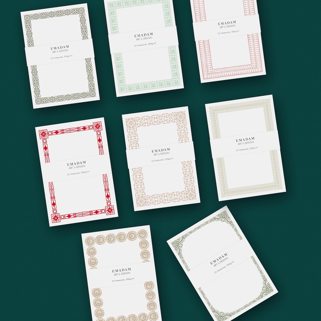 Planner Notecards With Vintage Frames, Memo Cards Ephemera Journal ...