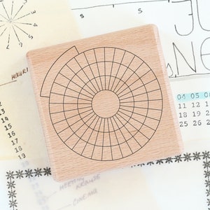 Planer Stempel Tracker Kreis 100 Tage, Habit oder Goal Tracker für Journal