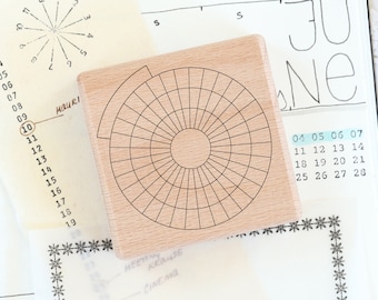 Sello planificador circular de 100 días, rastreador de hábitos o rastreador de objetivos para diario, sello rastreador de hábitos para diario, sello de cuenta regresiva
