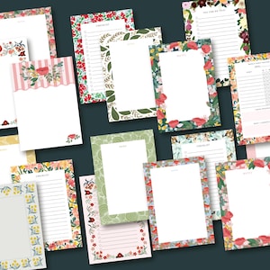 A6-bloemig notitieblok, to-dolijst, boodschappenlijstje, memoblok, schrijfblok, checklist, planneraccessoires, cadeau voor haar, duurzaam papier