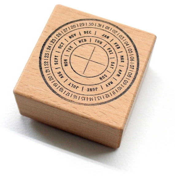 Stamp Perpetual Calendar Stamp, Perpetual Circle Date, Date Stamp