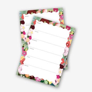 Planificador de menús y listas de compras, bloc de notas A5, planificador semanal, regalo para madres y chefs, planificador familiar, planificador de escritorio, resumen semanal