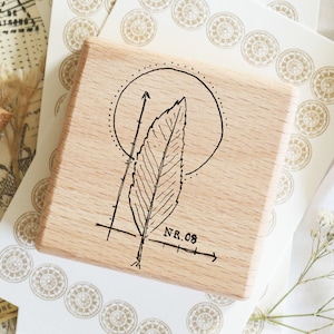 Timbre fleurs feuilles nature, journal décoration motif timbre carte timbre, scrapbook timbre en bois floral, tampon en caoutchouc Bujo journaling accessoires