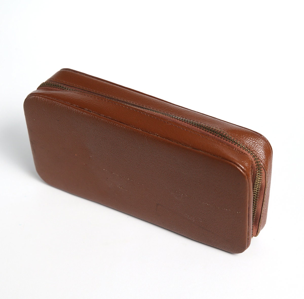 Vintage 1970's Brown Shaving Kit Bag Case men's | Etsy