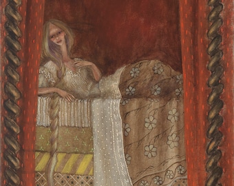 La princesse au petit pois - Impression d'art