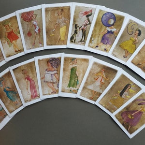 Día de las Damas - Paquete de Tarjetas - Tarjetas - Tarjetas de Impresión de Bellas Artes
