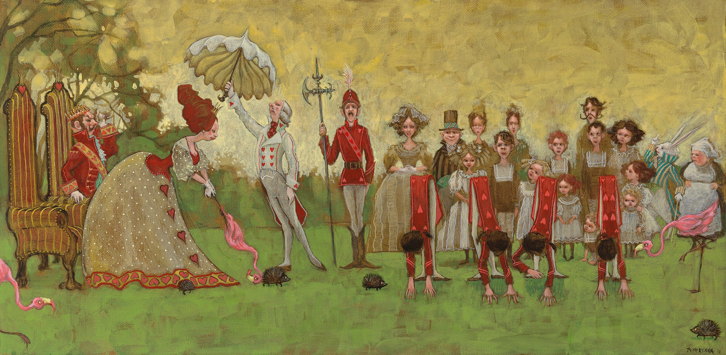 Alice in Wonderland Anyone for Croquet Fine Art Print Etsy