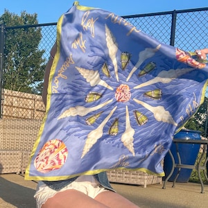 シルク貝殻サマースカーフ