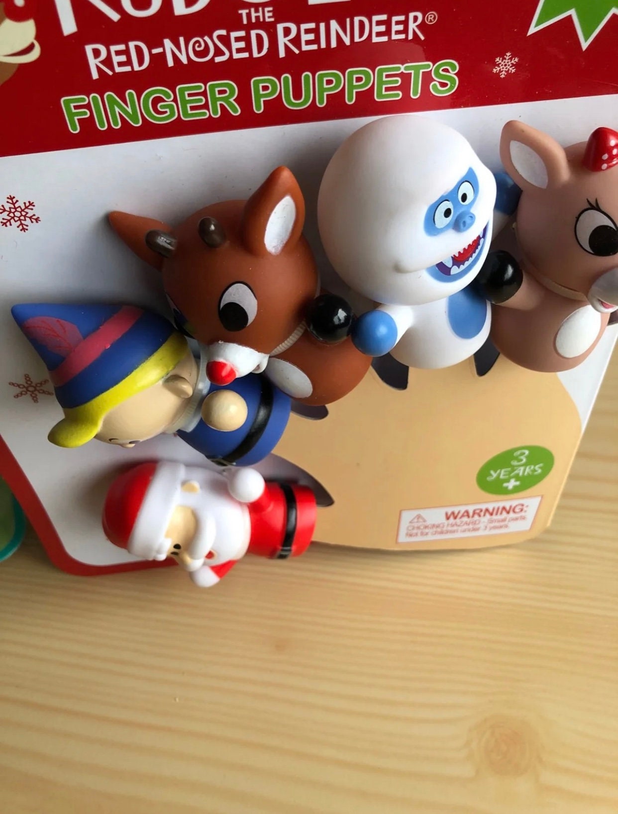 Rudolph The Red-nosed Reindeer Finger Puppets - Christmas - 5pc