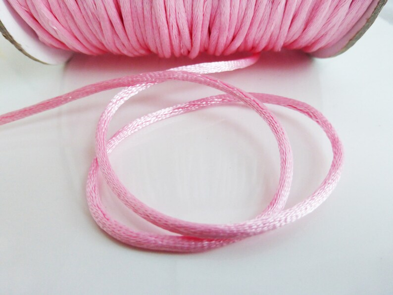 10m 10 metres x Gold 2mm Rattail Rat Tail Satin Nylon Threading Beading Cord