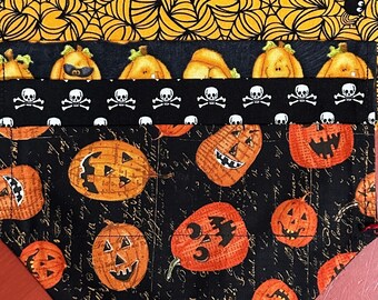 Spooktacular dog over-the- collar style Halloween bandanas