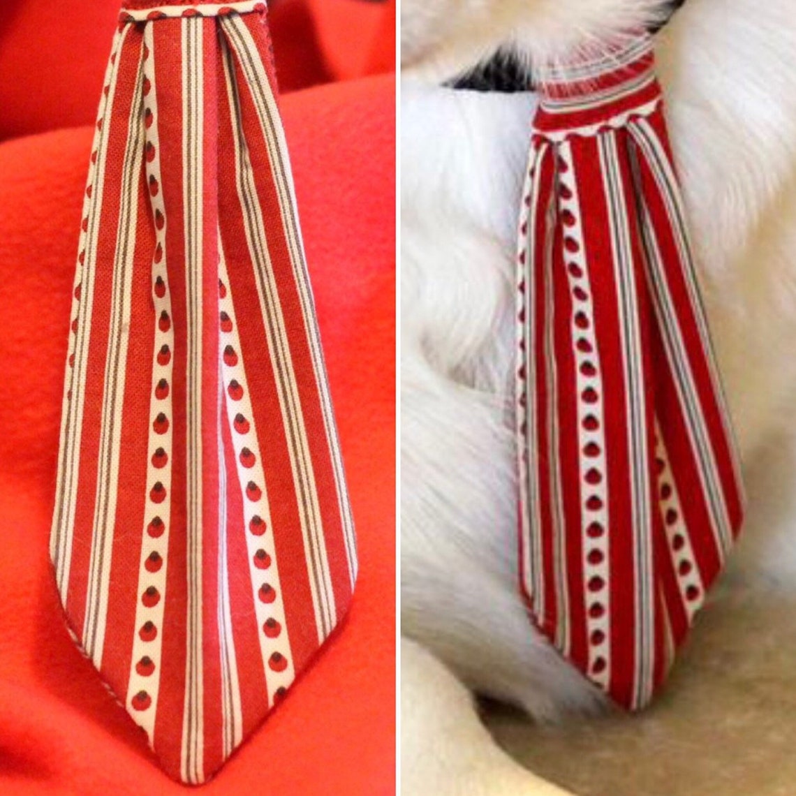 Christmas Neckties for Dogs in a Variety of Holiday Prints and - Etsy